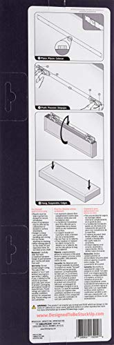Image of HIGH & MIGHTY 515606-HSU Decorative 18 inch Floating Shelf Holds up to 15lbs, Easy Tool-Free Dry Wall Installation, Beveled, Retail Pack of 2, Espresso