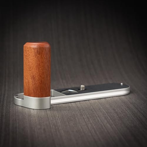 Wood Wooden Handle Grip for Lei ca M EV1 Digital Rangefinder Camera (Desert Iron + Sliver Base)