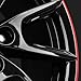 4x Borbet alloy rims LX19 8x19 ET50 5x108 black glossy rim red compatible with Jaguar S-Type XE XF