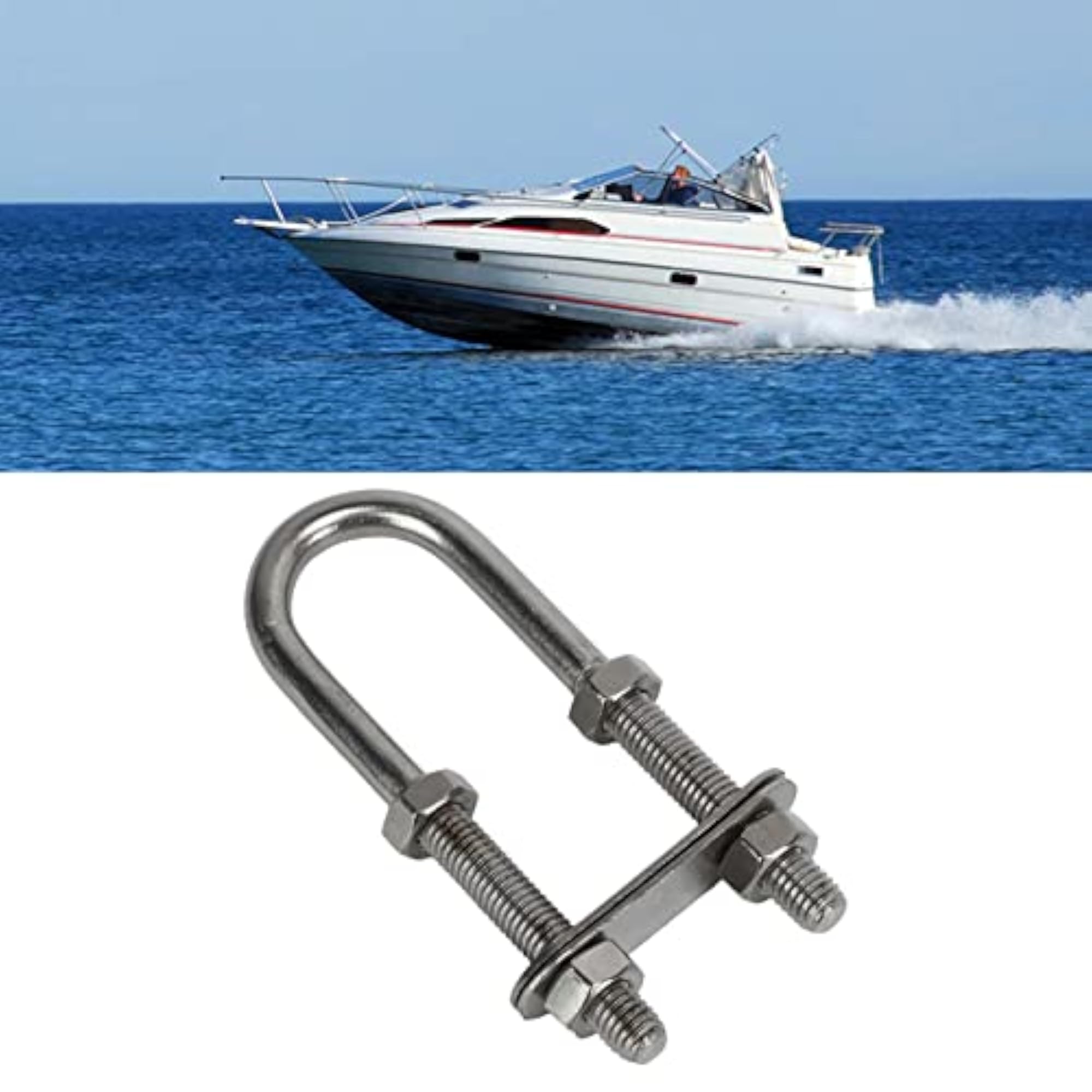 Marine Stainless Steel U Sturdy Bow Stern, M8