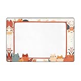 Di adiós al deslizamiento y hola a la seguridad con nuestra alfombra antideslizante y duradera. La parte inferior está hecha de tela no tejida y plástico, asegurando que se mantenga en su lugar ya sea debajo de tu mesa de café, cama o en zonas de alto tráfico.