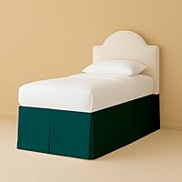 Vista 19 de eBeddy Linens 1 falda de cama de algodón egipcio de 800 hilos, tamaño individual de 39 x 75 a 14 pulgadas, caída y caída, fácil de lavar, resistente