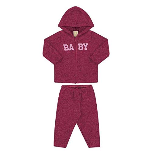 Conjunto Bebê Bouclê BABY Cor:Vermelho;Tamanho:P