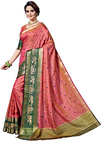 Image of MSRETAIL Silk Saree with Blouse Piece