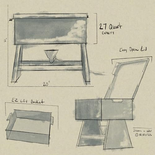 Deep South Steamers Tadpole: Portable Aluminum Propane Steamer for On-the-Go Outdoor Cooking