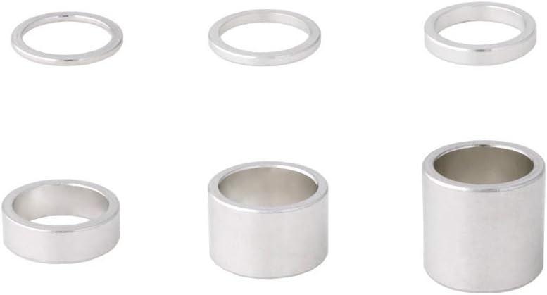 1 (25.4mm) Aluminum Bike Headset Stem Spacer Kit 2/3/5/10/20/30mm - Silver