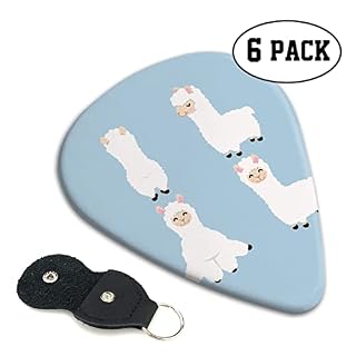 FUCVNPZ Lot de 6 médiators en celluloïd pour guitare acoustique, électrique, basse ou ukulélé Motif lama - Les Beatles, Paul McCartney, John Lennon, RIngo Starr, George Harrison FUCVNPZ Lot de 6 médiators en celluloïd pour guitare acoustique, électrique, basse ou ukulélé Motif lama – Image 4