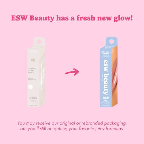 ESW Beauty White Pitaya Coconut Lip Treatment - Clear & Glossy with Shea Butter, Hyaluronic Acid, White Pitaya & Coconut for Intense Moisture & Dryness Prevention