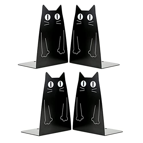 Coolnice 4 Stück Buchstütze, Buchstützen, Book Holder CD Kinder Metall,...