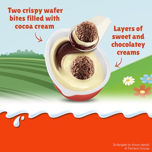 Kinder Joy 15 Easter Eggs, Cream And Chocolatey Wafers With Spring Toy Inside thumb #3