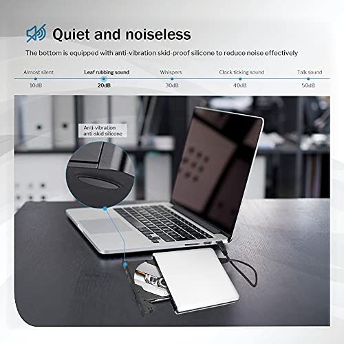 image for Bewinner USB3.0 Blu-Ray Laptop PC Disc Burner with External Optical Dr