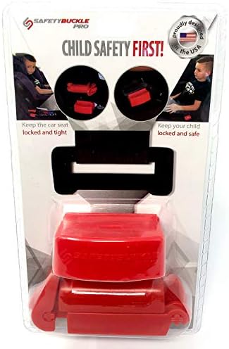 Safety Buckle Pro Seatbelt Lock and Seat Belt Locking Clip - Keep Children in car seat locked and tight – Stop Kids with special needs from unbuckle - Strong ABS Plastic Buckle Guard – Universal Fit