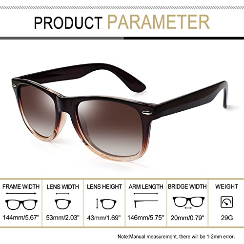 Image of Joopin Square Sunglasses Polarized UV400 Designer Sun Glasses Men Women