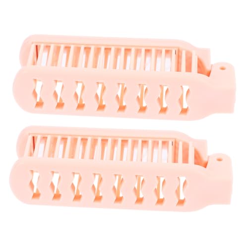 DECOMELODY 2個折りたたみ式ヘアブラシ 小型 コンパクト ポケット 携帯用 旅行用 ヘアコーム 耐久性設計 握りやすい デザイン さまざまな髪質対応