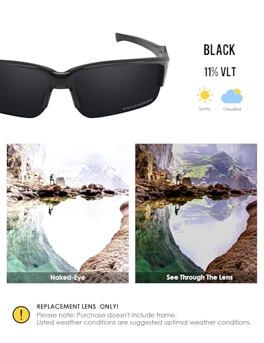 Image of BLAZERBUCK Polarized Replacement Lenses for Oakley Flak Beta OO9363 /Flak Beta Asian Fit OO9372 Sunglass
