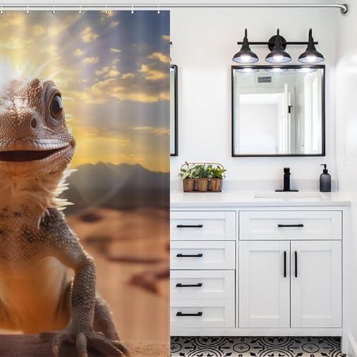 Rideau de douche caméléon imperméable anti-éclaboussures lavable en machine