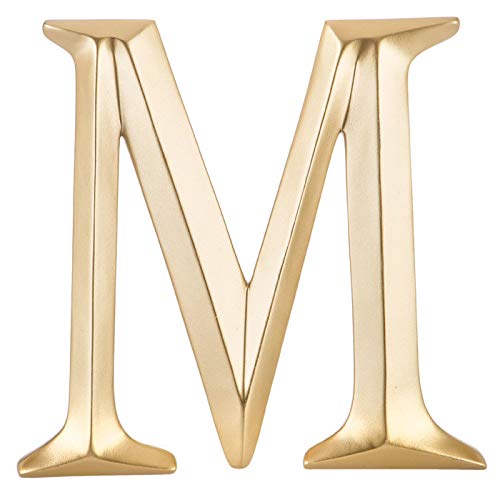 Large 12" Hand Painted Gold Letter Wall Decor Monogram