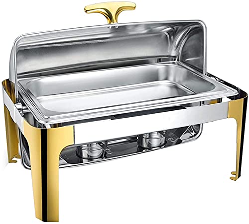 Plats à réchaud pour buffet de mariage et fêtes de famille en acier inox