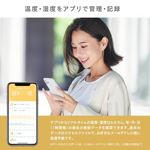 エジソンスマート 温湿度計 PROタイプ DTS-TH09WH