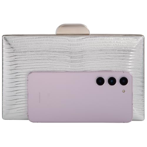 Image of JNB Women's Metallic Material Hard Case Evening Party Clutch