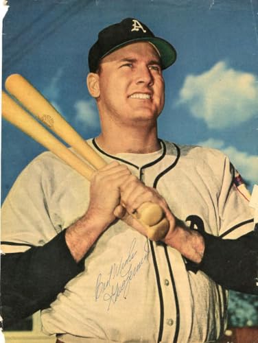 Gus Zernial Philadelphia Athletics Signed Sport Magazine Page Ripped On Side - Autographed MLB Magazines