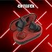 Aiwa Connect Pro Wireless Earbuds True Wireless Stereo Headphones with Wireless Charging Case, IPX4 Waterproof, 30 Foot Range, Premium Sound, for Running and Working Out (Black)