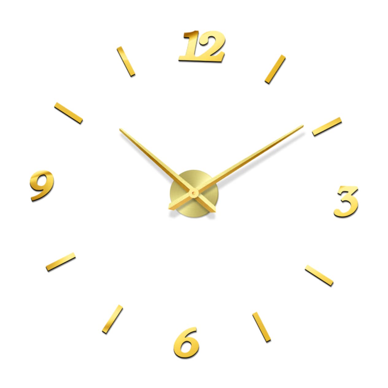 Horloge murale métal grands chiffres lisibles pour salon sans reflets Cabilock