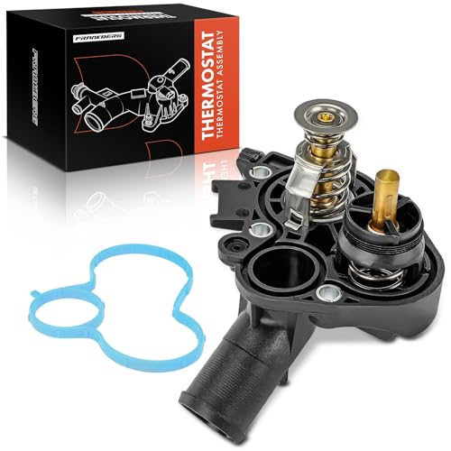 Image of Frankberg 1x Coolant Thermostat Petrol Compatible with C1 II PA PS 1.2L 2014-2024 DS3 SA 1.2L 2015-2019 108 1.2L 2014-2024 208 I CA CC 1.0L 1.2L 2012-2019 Replace# 9676409580