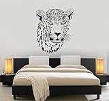 Wall Vinyl Decal Cheetah Ethnic Decor Leopard African Mural Decor and Stick Wall Decals