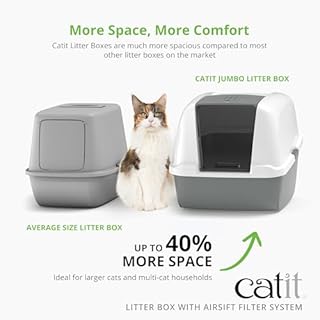 Catit Chat Maison de Toilette Gris 57x46.5x39 cm