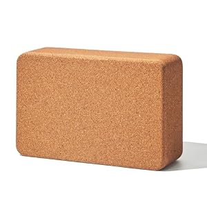 Cork Yoga Block, 9″ x 6″ x 3″ Yoga Brick Cork Blocks Non-Slip for Women & Men Lightweight Yoga Accessories for Yoga, Pilates & Stretching