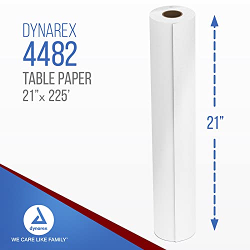 Dynarex Table Paper, Smooth And High-Quality Exam Table Paper, Used In Medical, Massage, And Chiropractic Tables To Protect Patients, 21" X 225 Ft., 1 Case Of 12 Table Papers, Smooth #TOP1