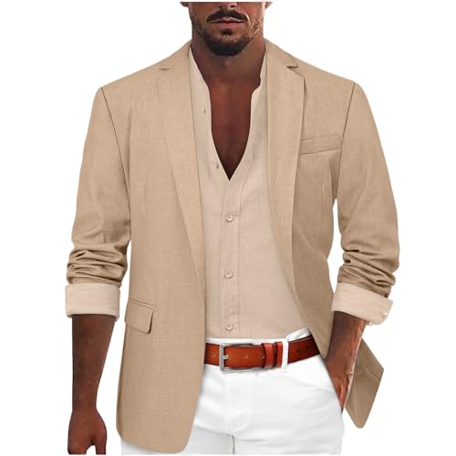 Men's Casual Blazer Suit Jackets Slim Fit Lightweight Sports Coats One Button Busniess Jacket Blazers for Men