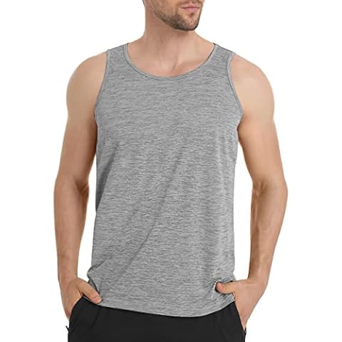 EKLENTSON Men's Quick Dry Muscle Vest Cover