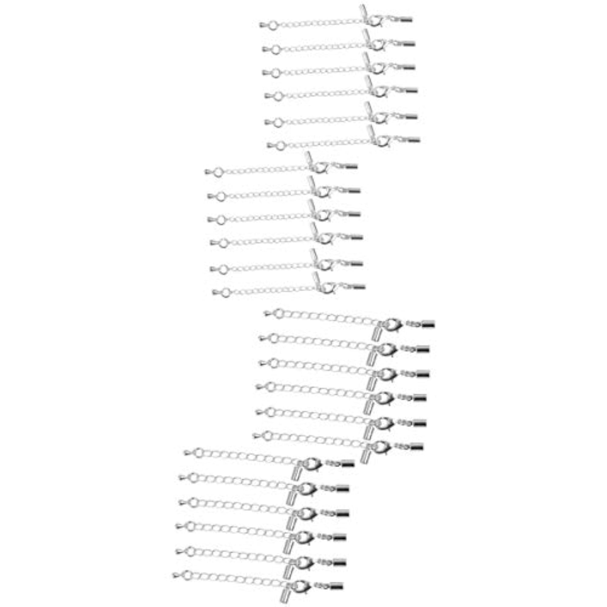 24pcs Necklace Bracelet Chain Extender with Lobster Clips