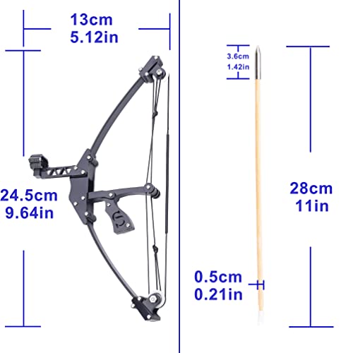 Jtxcdfhmj Mini Bow Set As An Archery Compound Bow Set Known As Compound Triangle Bow Catapult For Hunting Shooting Practice Recreational Tool #TOP1