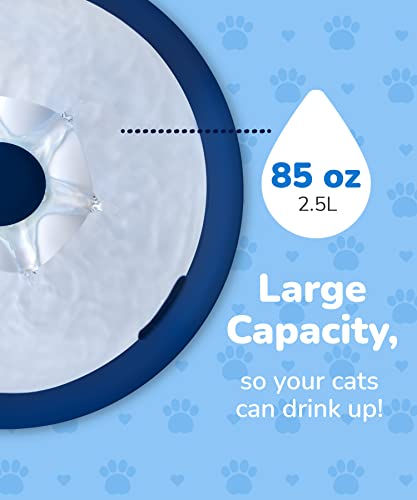 Loomla Cat Water Fountain, 85oz/2.5L Pet Water Fountain Indoor, Automatic Dog Water Dispenser with Switchable LED Lights… - Image 3