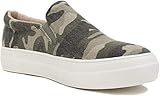 Soda TOPSHOE ave- Hike Platform Slip- On Sneaker w/Cushion Foam (8) Khaki Camo