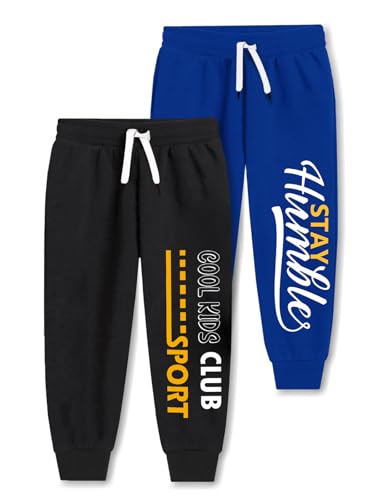 Image of Trampoline Kids Cotton Blend Trackpants Pack of 2 with Drawstrings & Ribbed Cuffs | Vibrant Printed Joggers for Boys & Girls | Soft Waistband & Side Pockets | Everyday Comfy Wear