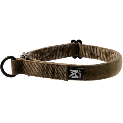 Non-Stop Dogwear Solides verstellbares Halsband WD, Olivgrün