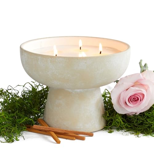BLUEME-Romance-Oakmoss-Sandalwood-5-Wick-Refillable-Wellness-Candle-Contains-Essential-Oil-Sustainable-Hand-Finished-Hand-Poured-Premium-Luxury-Ceramic-Natural-Cotton-Wick-Soy-Wax-Blend BLUEME Romance Oakmoss Sandalwood 5 Wick Refillable Wellness Candle Contains Essential Oil Sustainable Hand Finished Hand Poured Premium Luxury Ceramic Natural Cotton Wick Soy Wax Blend