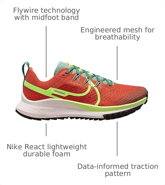 Image of Nike Womens W Nike React Pegasus Trail 4