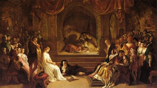 Peintures la scène de jeu de Hamlet Impression Murale Toile 60x90