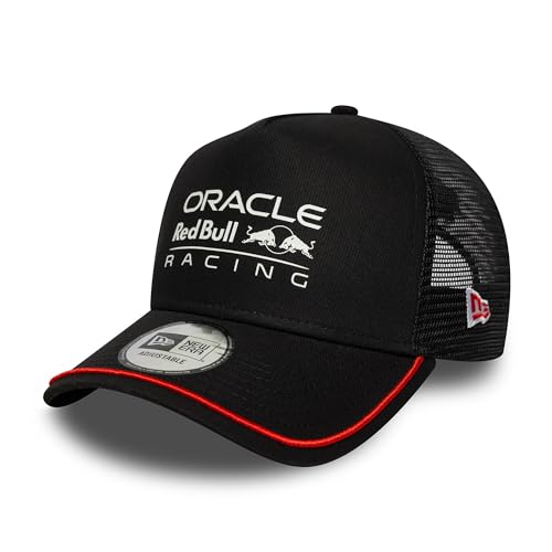 New Era Gorra de béisbol 9Forty Trucker Patch Red Bull F1 Racing para adultos, color negro