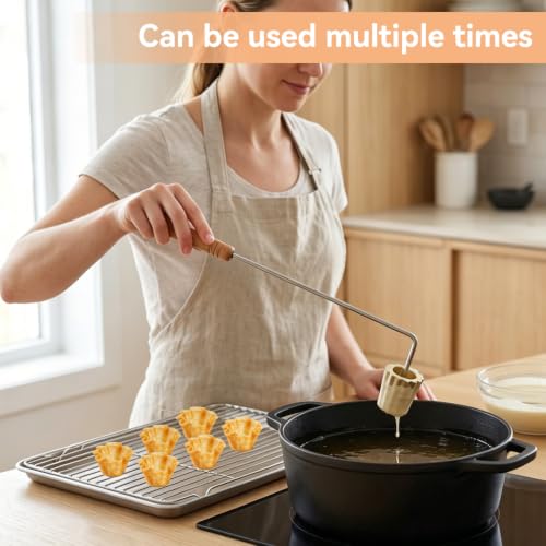 Miniatura 5 de Agatige Pie Tee Maker, Acero Inoxidable Molde Reutilizable Para Hornear Tarta De Huevo Molde Para Freír Tarta Herramienta De Cocina Molde Para Empanadillas Para Utensilios De Cocina Para Horno Caseros