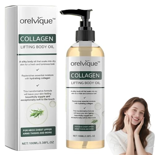 Orelvique Collagen Oil for Skin Tightening 2026 New Orelvique Collagen Lifting Body Oil After Shower Anti Aging Moisturizing Natural Anti-Wrinkle Serum for All Skin Types (1 pc)