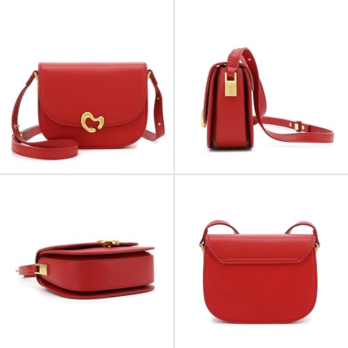 Image of Scarleton Quilted Crossbody Satchel, Chain Strap Shoulder Bag, Vegan Leather Mini Handbag, H2065