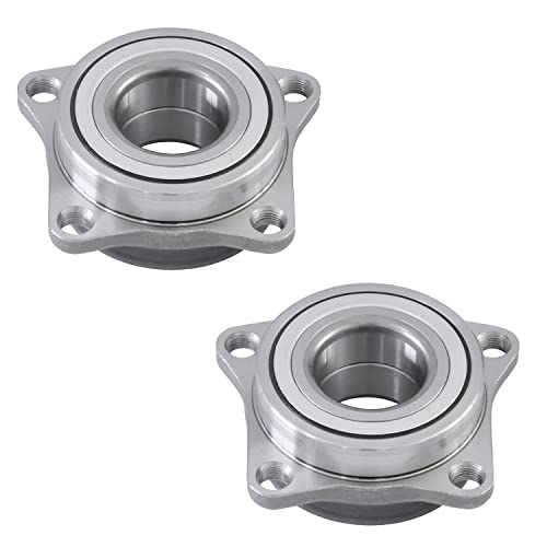 Image of Detroit Axle - Front 2pc Wheel Bearing Hubs for 94-03 Mitsubishi Galant, 2 Wheel Bearing & Hubs Assembly 1994 1995 1996 1997 1998 1999 2000 2001 2002 2003 Replacement