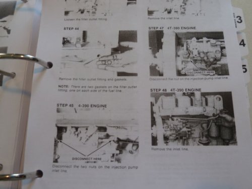 Detailed step-by-step instructions for engine component removal