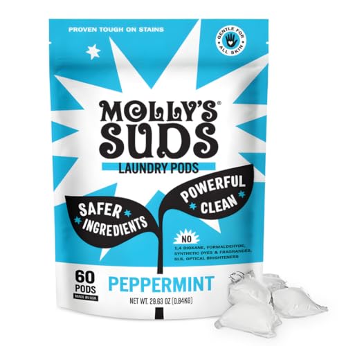Molly's Suds Laundry Detergent Pods | Clean Detergent for Sensitive Skin | Ultra Concentrated and...